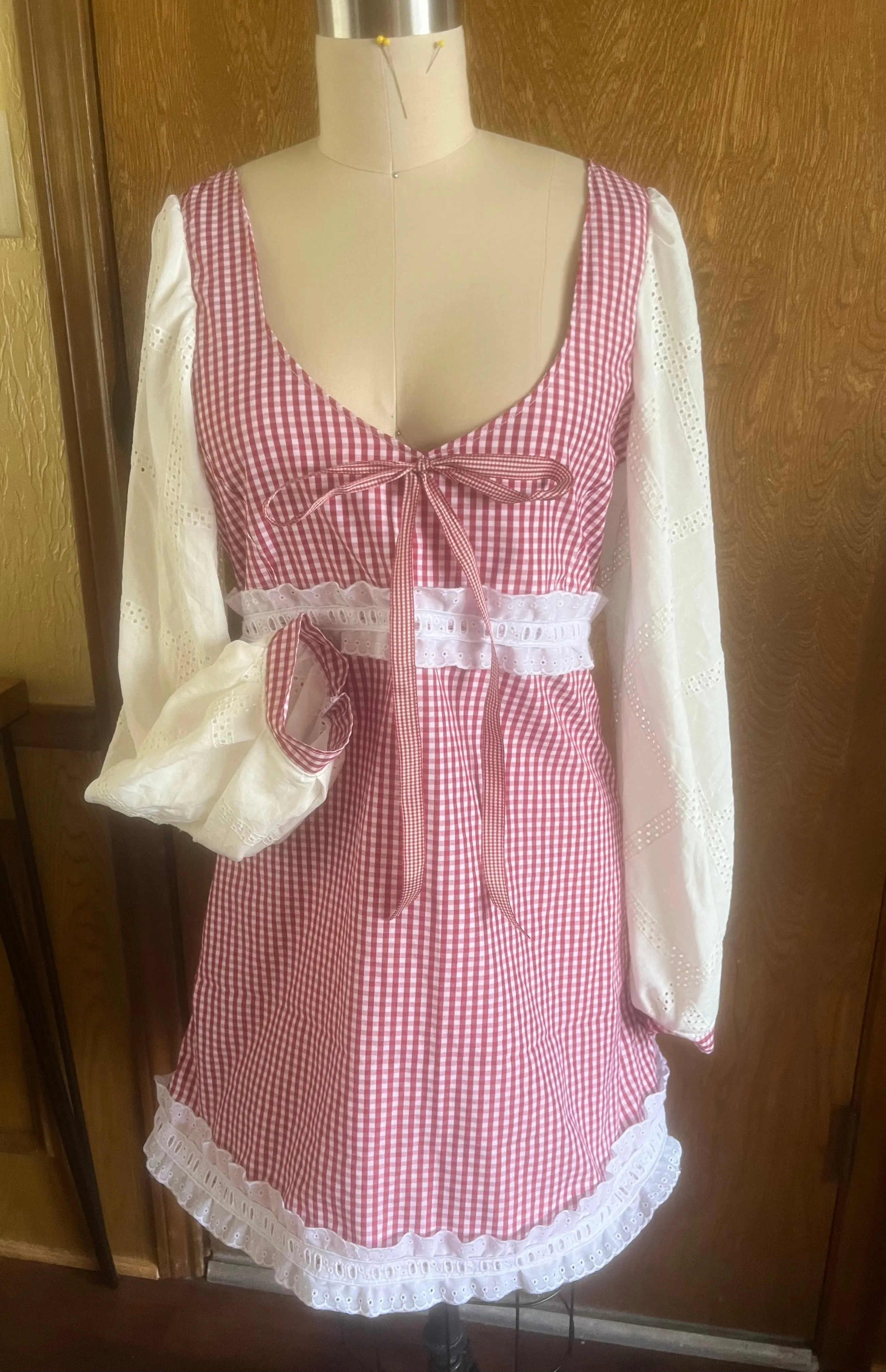 Heartstrings Babydoll Gingham Dress