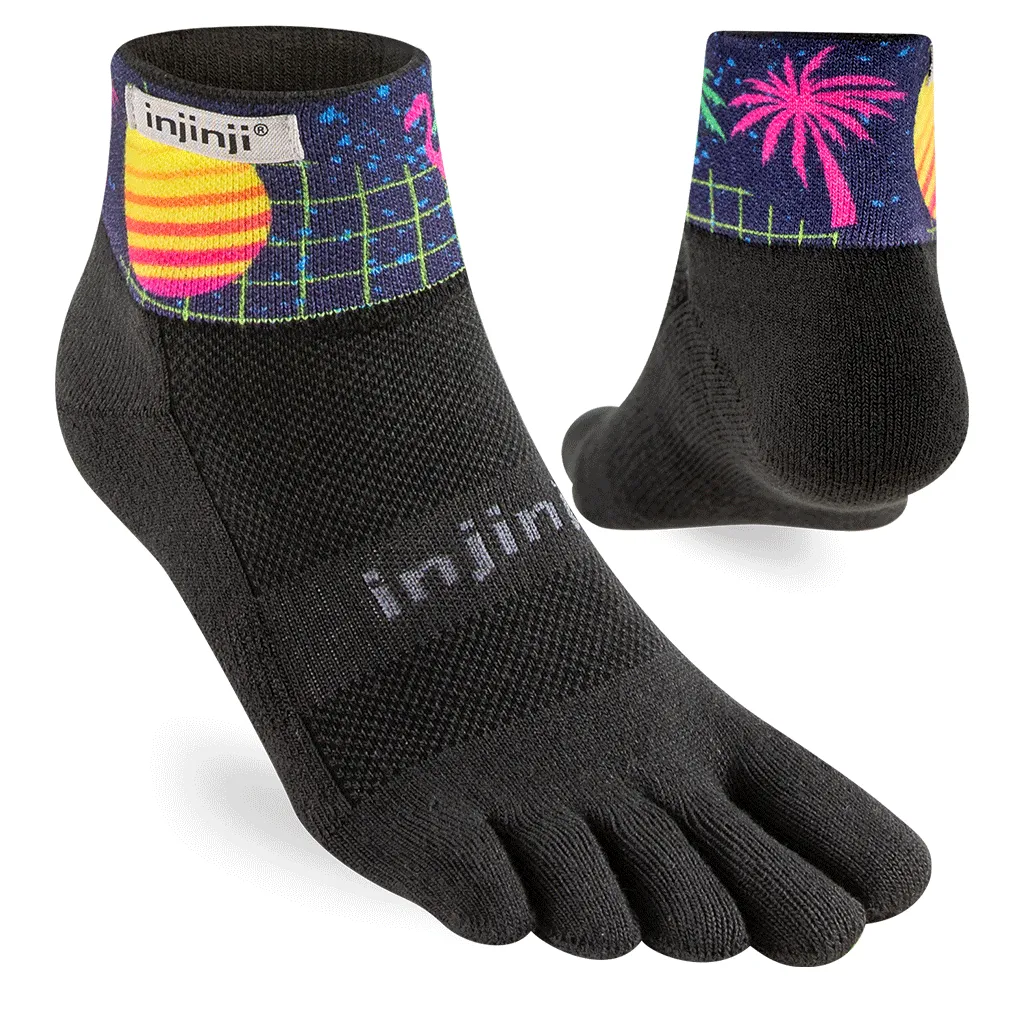 Injinji Spectrum Trail Midweight Mini-Crew Running Socks