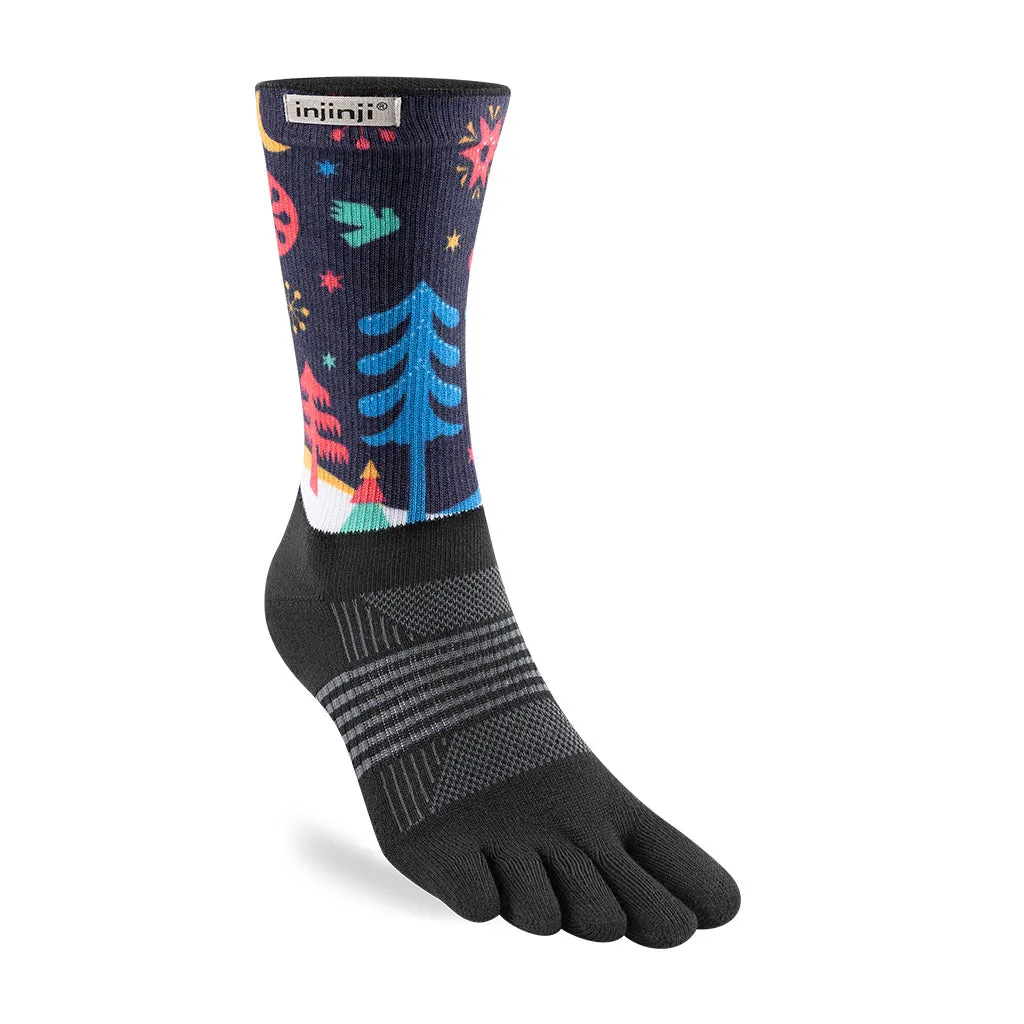 Injinji Spectrum Womens Trail Midweight Crew Running Socks