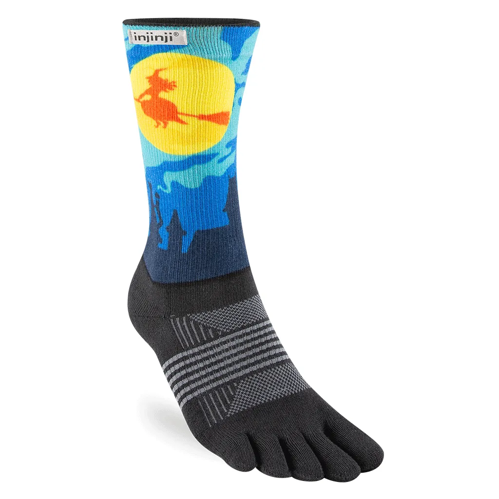 Injinji Spectrum Womens Trail Midweight Crew Running Socks