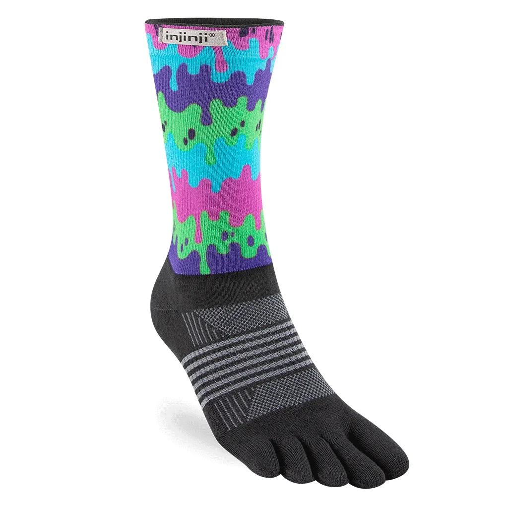 Injinji Spectrum Womens Trail Midweight Crew Running Socks