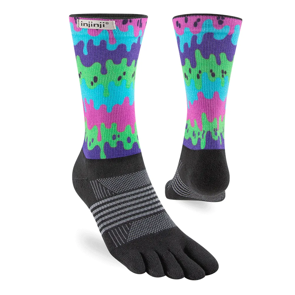 Injinji Spectrum Womens Trail Midweight Crew Running Socks