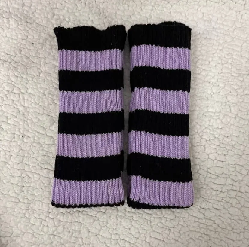 Japanese harajuku ins jk striped knit knee socks BY1196