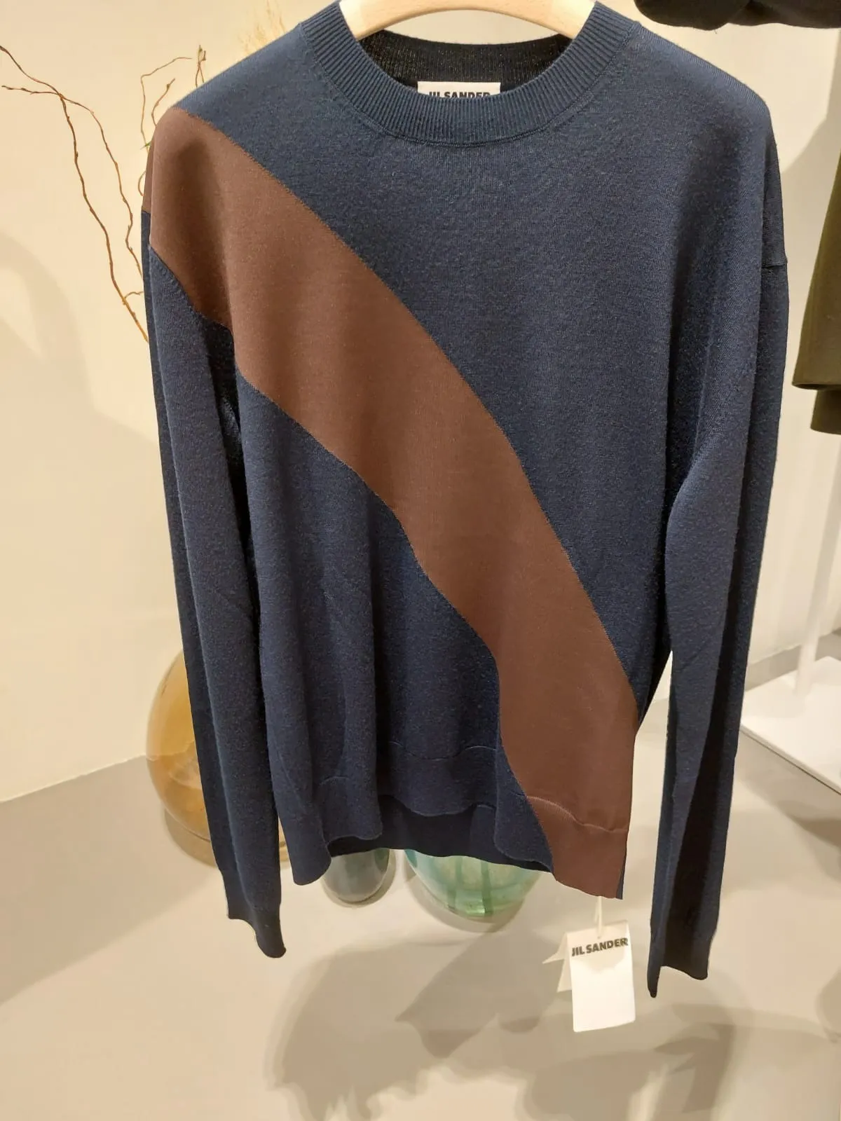 Jil Sander  |Crew Neck Long Sleeves Designers Outlet Sweaters