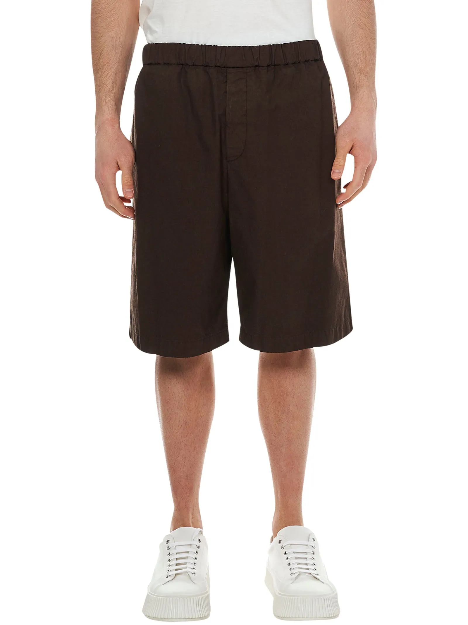 Jil Sander High-Waist Knee-Length Shorts