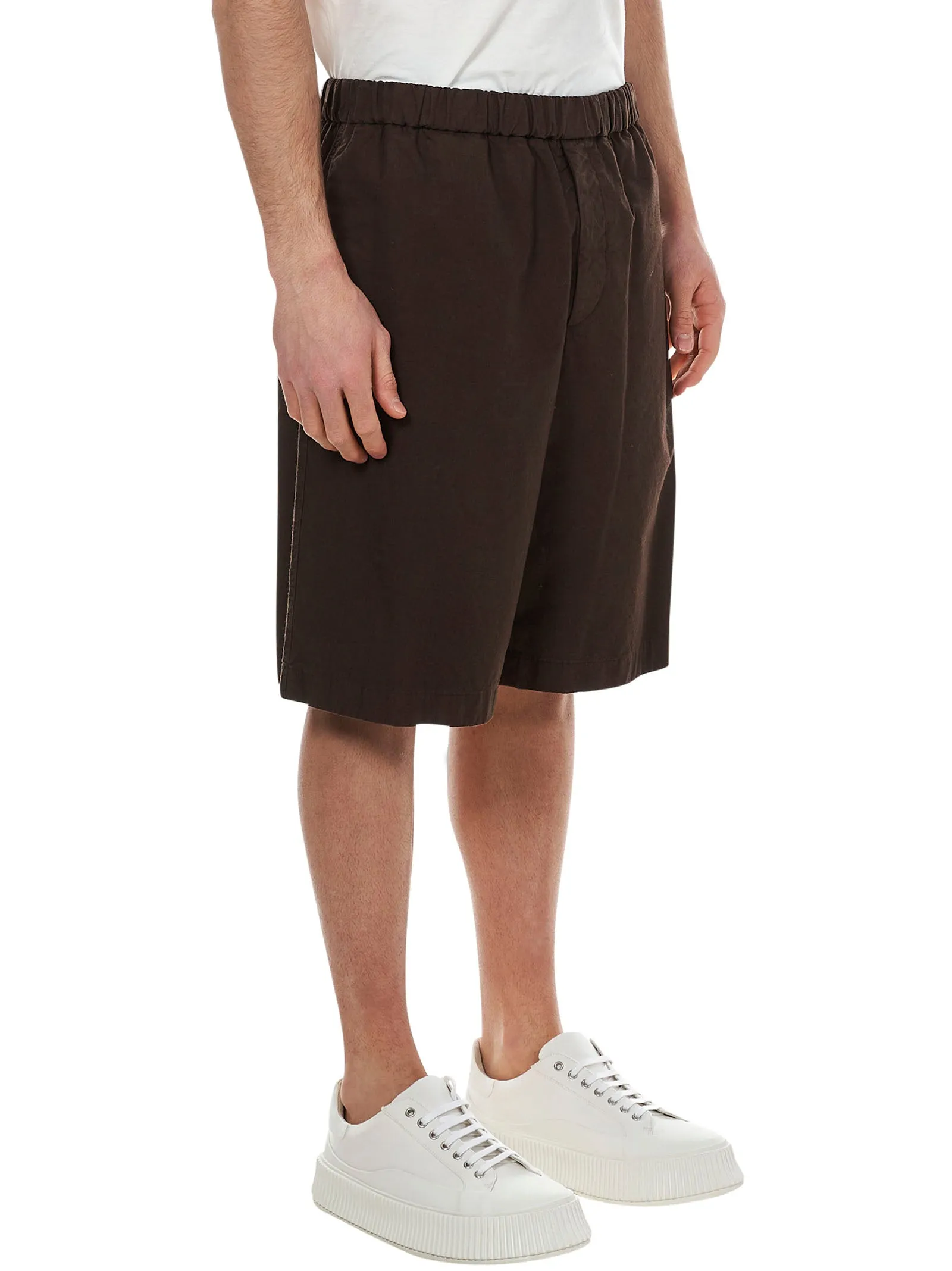 Jil Sander High-Waist Knee-Length Shorts