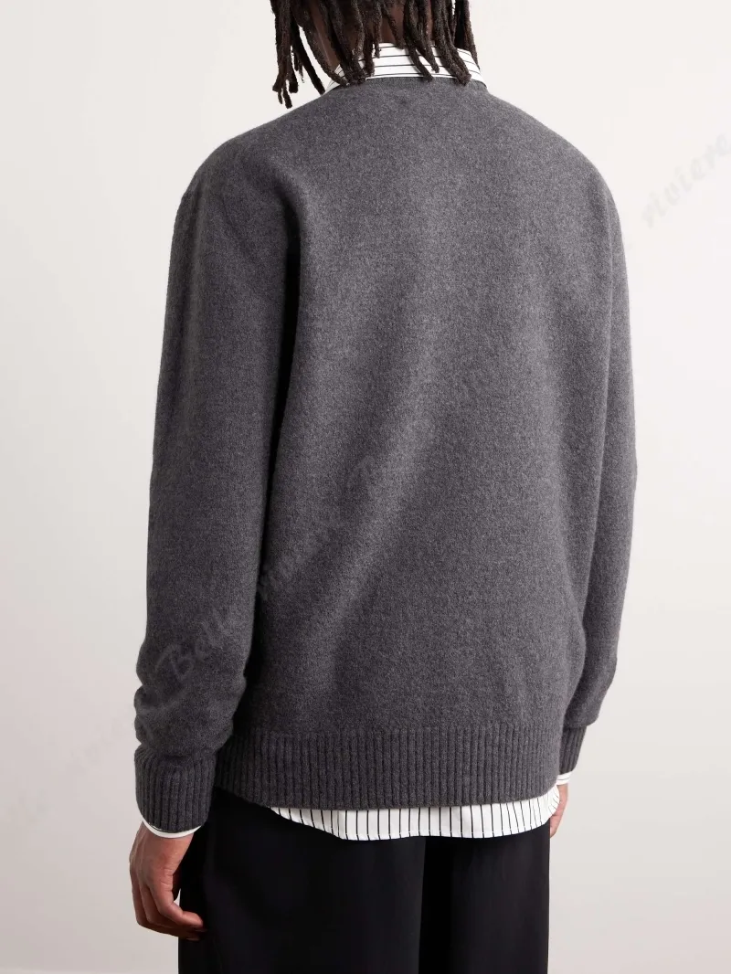 Jil Sander  |Wool Long Sleeves Plain Designers Sweaters