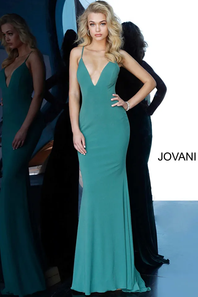 Jovani 00512 Jersey Vneck Gown