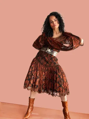 Judith Ann Creations Copper Lace Dress