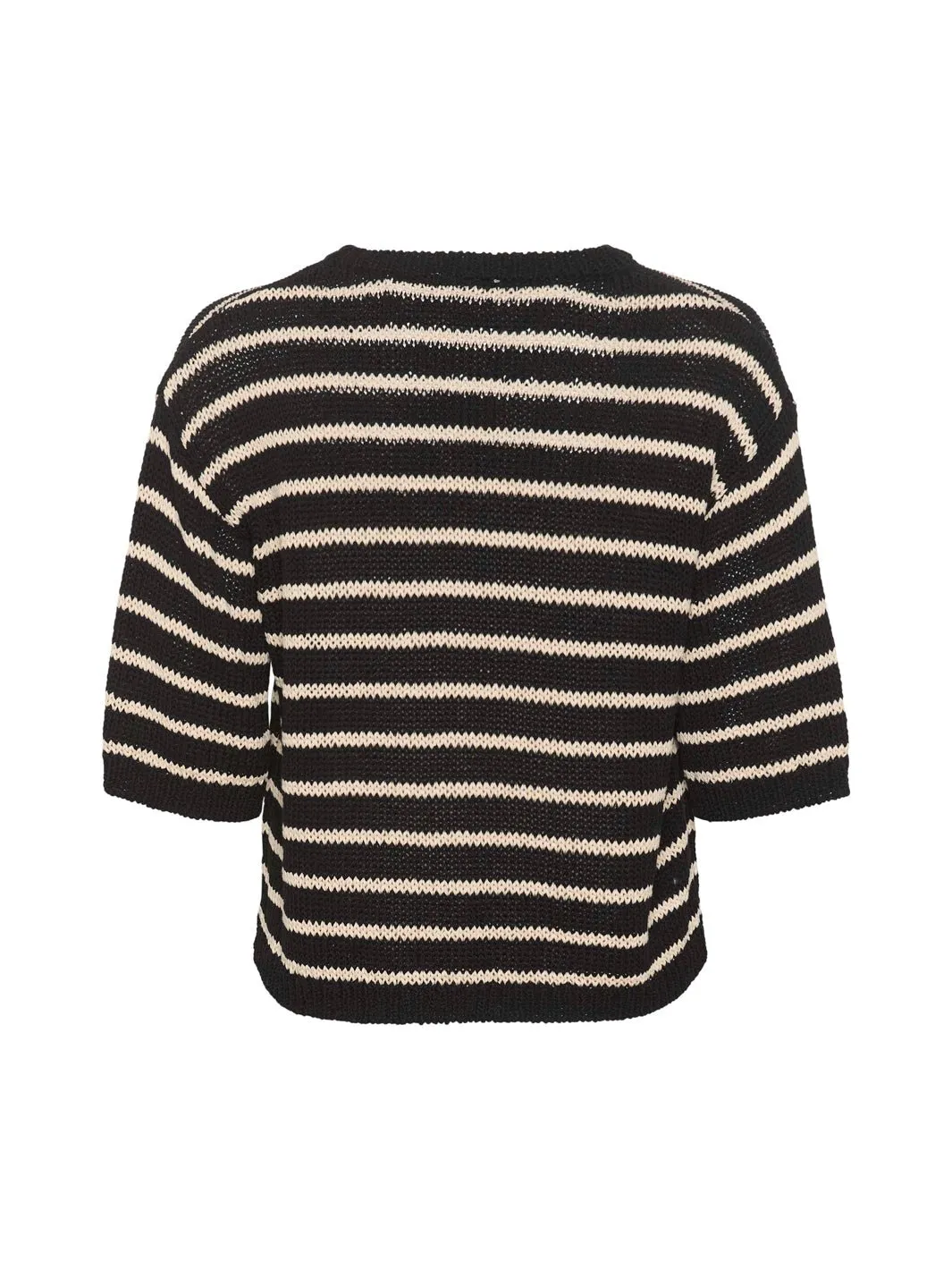 Kaffe KAysabel knit pullover black/antique white