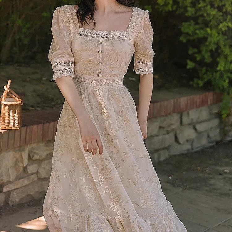 Kasandra Cozylace Fairy Lace Cottage Dress