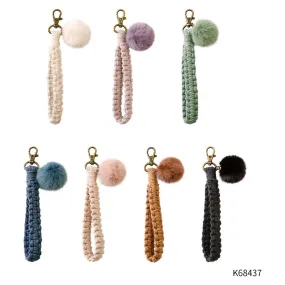 Keychain with Pom Pom