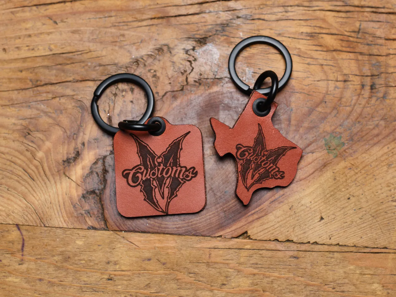 Leather Key Chains- Square Shape