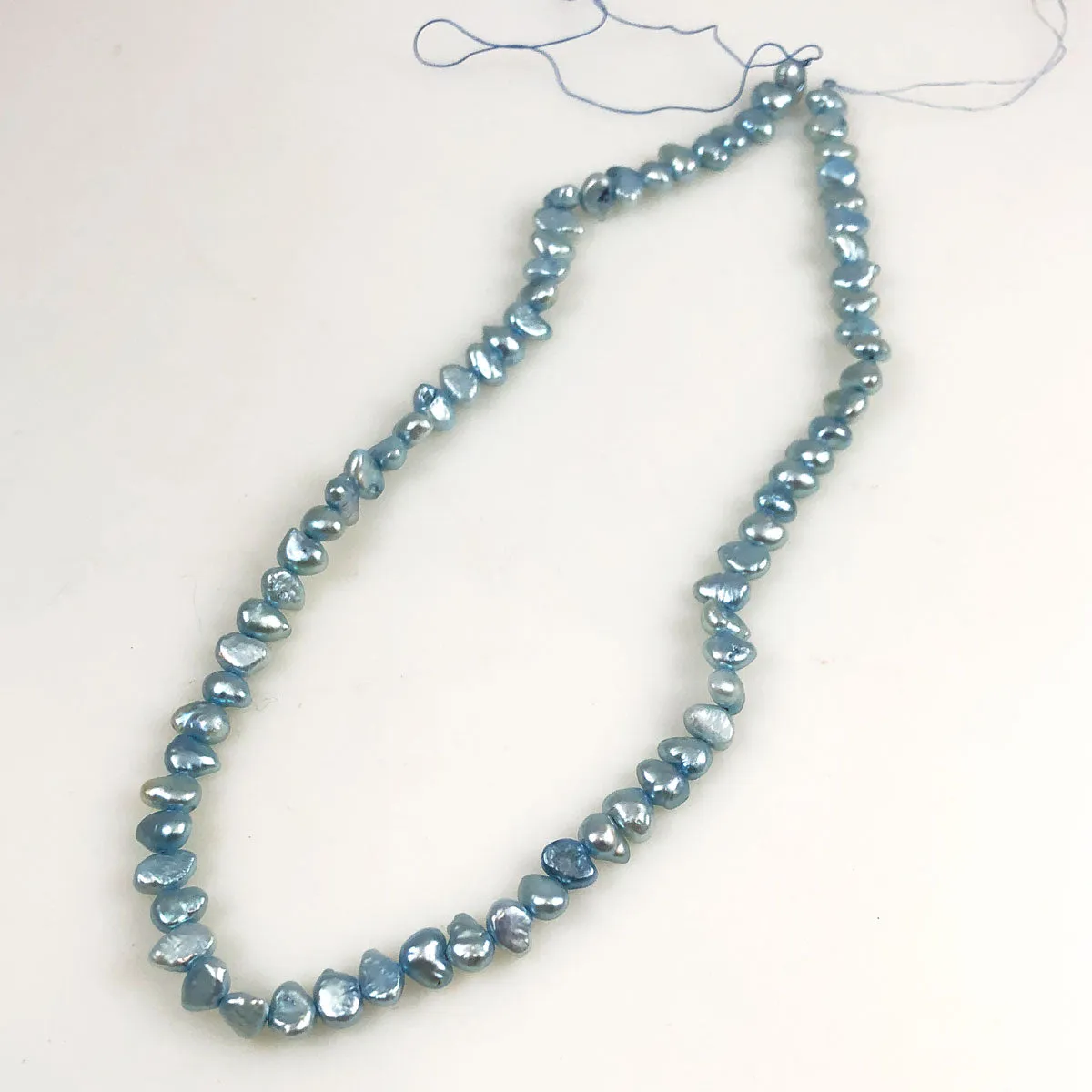 Light Blue Freshwater Pearl Strand