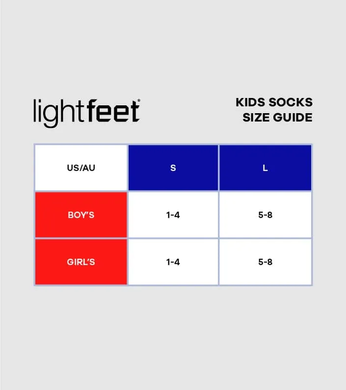 lightfeet running mini crew socks kids - 1 pair