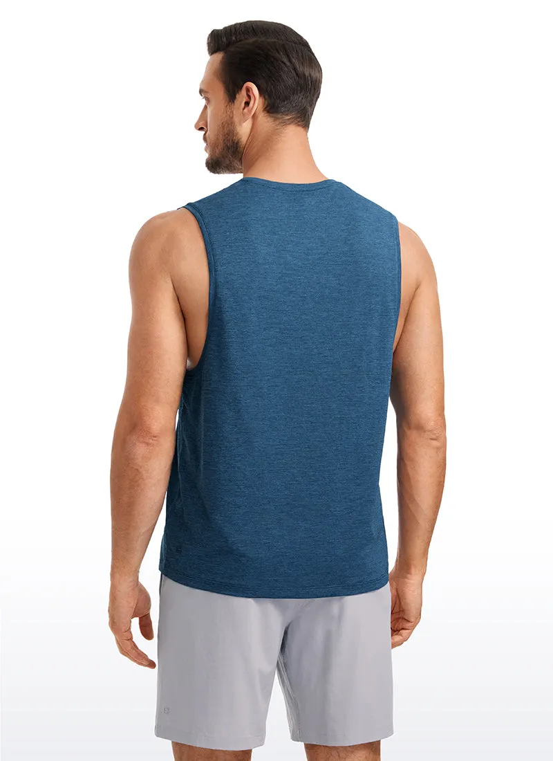 Lightweight Quick Dry Tank Tops Round Neck