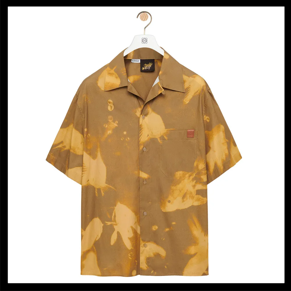 LOEWE  |Fish bowling shirt in cotton