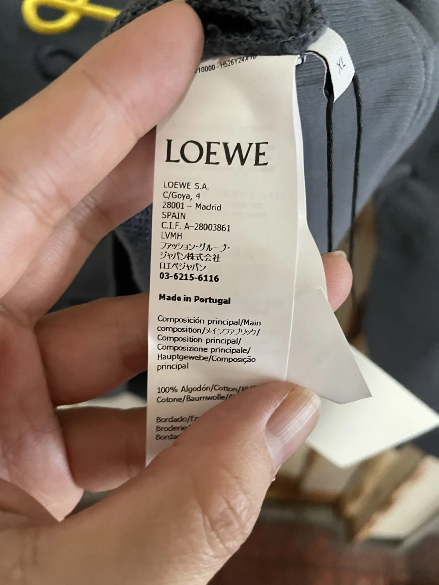 LOEWE  |Street Style Long Sleeves Cotton Luxury Sweatshirts