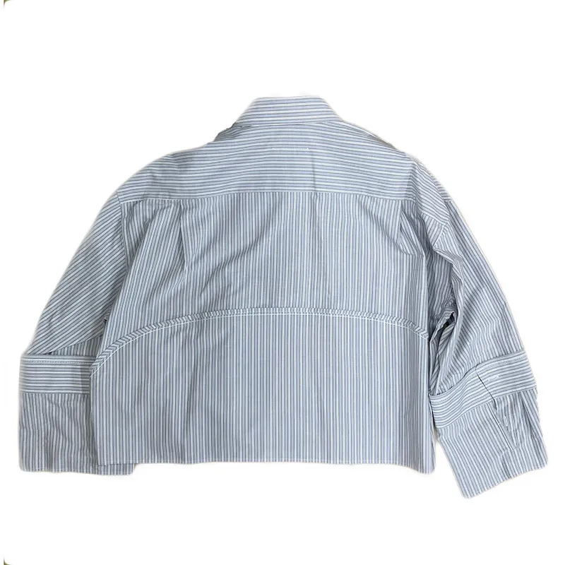 MM6 Maison Margiela  |Stripes Long Sleeves Cotton Logo Shirts & Blouses