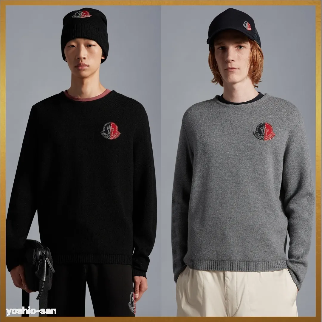 MONCLER  |Wool Street Style Long Sleeves Logo FX Advantage / Exclusive