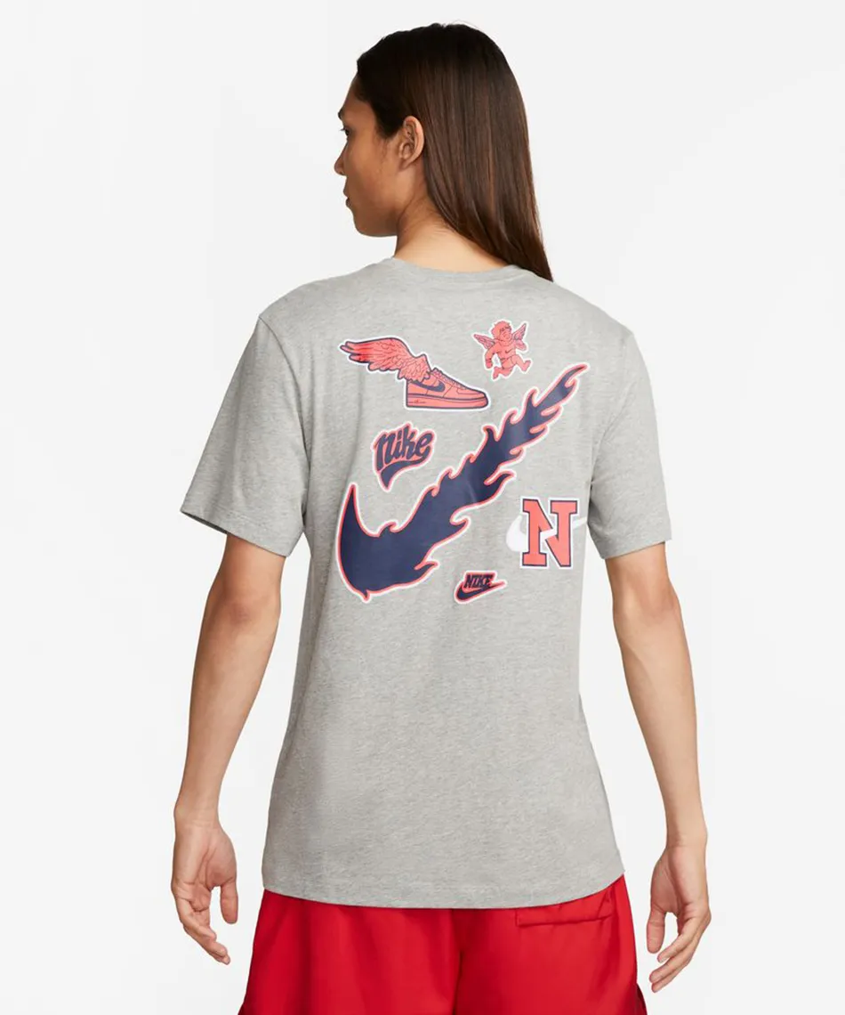 Nike  |Unisex Plain Cotton Short Sleeves Oversized Logo T-Shirts