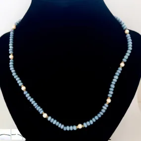 Pearls & 10K Yellow Gold Beaded Necklace