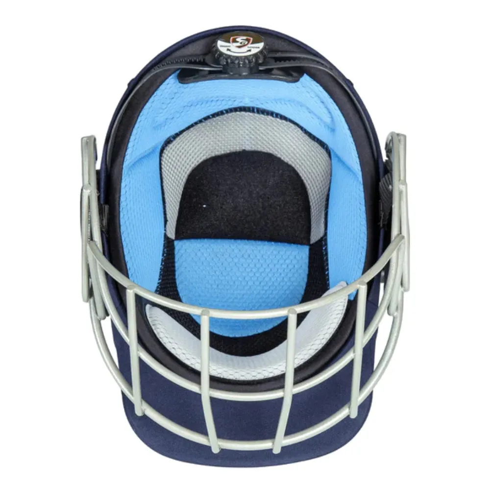 SG Aerotuff With Mild Steel Grill Cricket Helmet (Blue)