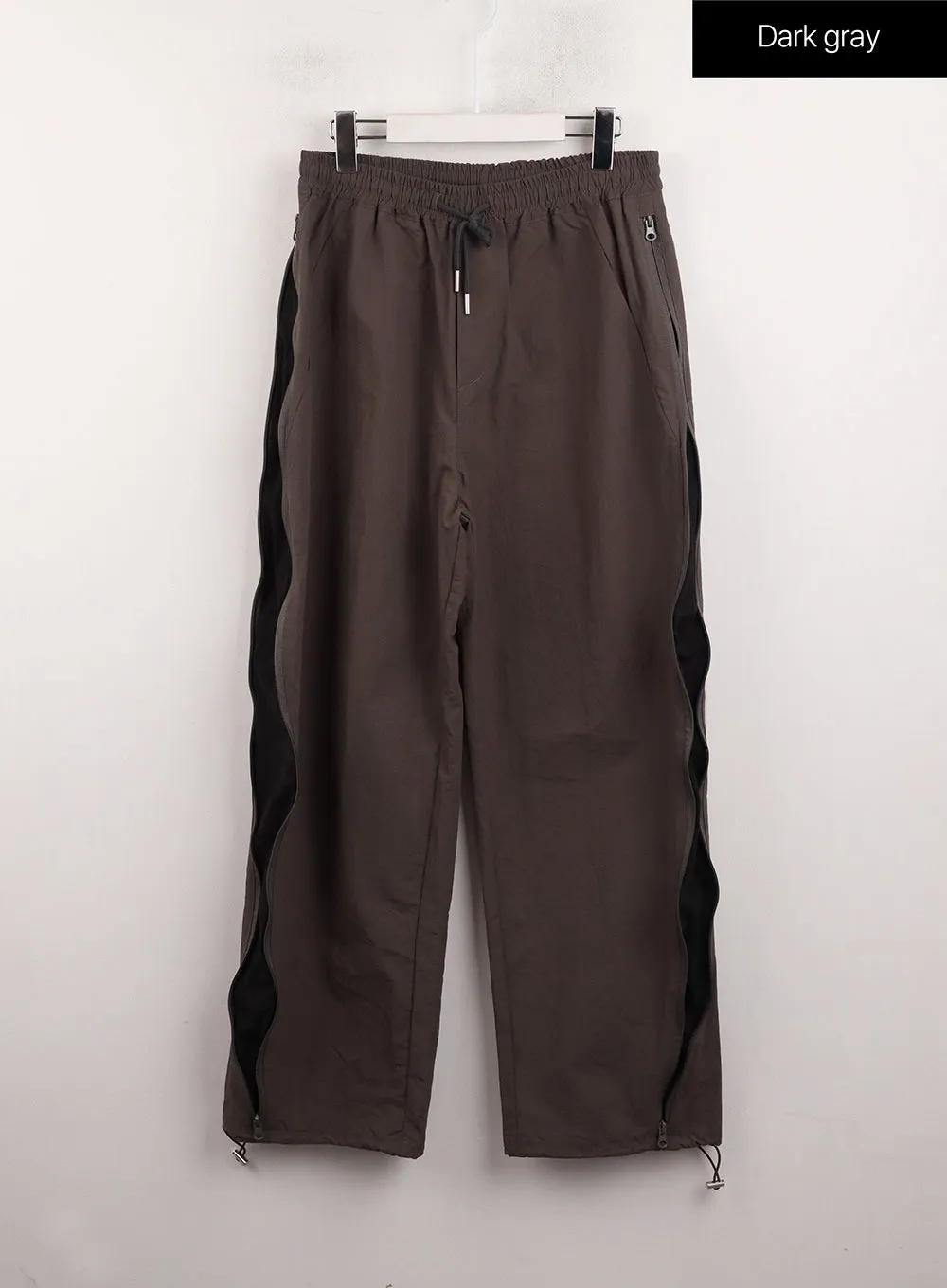 Side Zipper Detail Cargo Straight Leg Pants CJ412