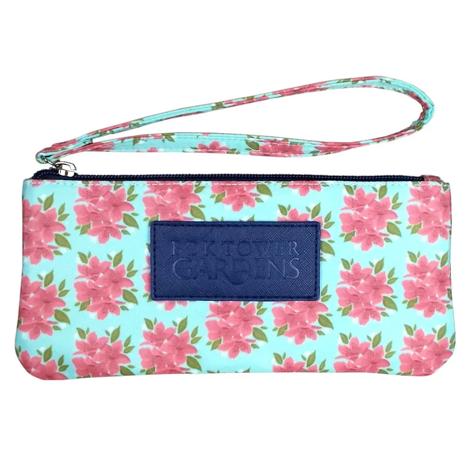 Signature Blooms Small Wristlet Clutch Pouch