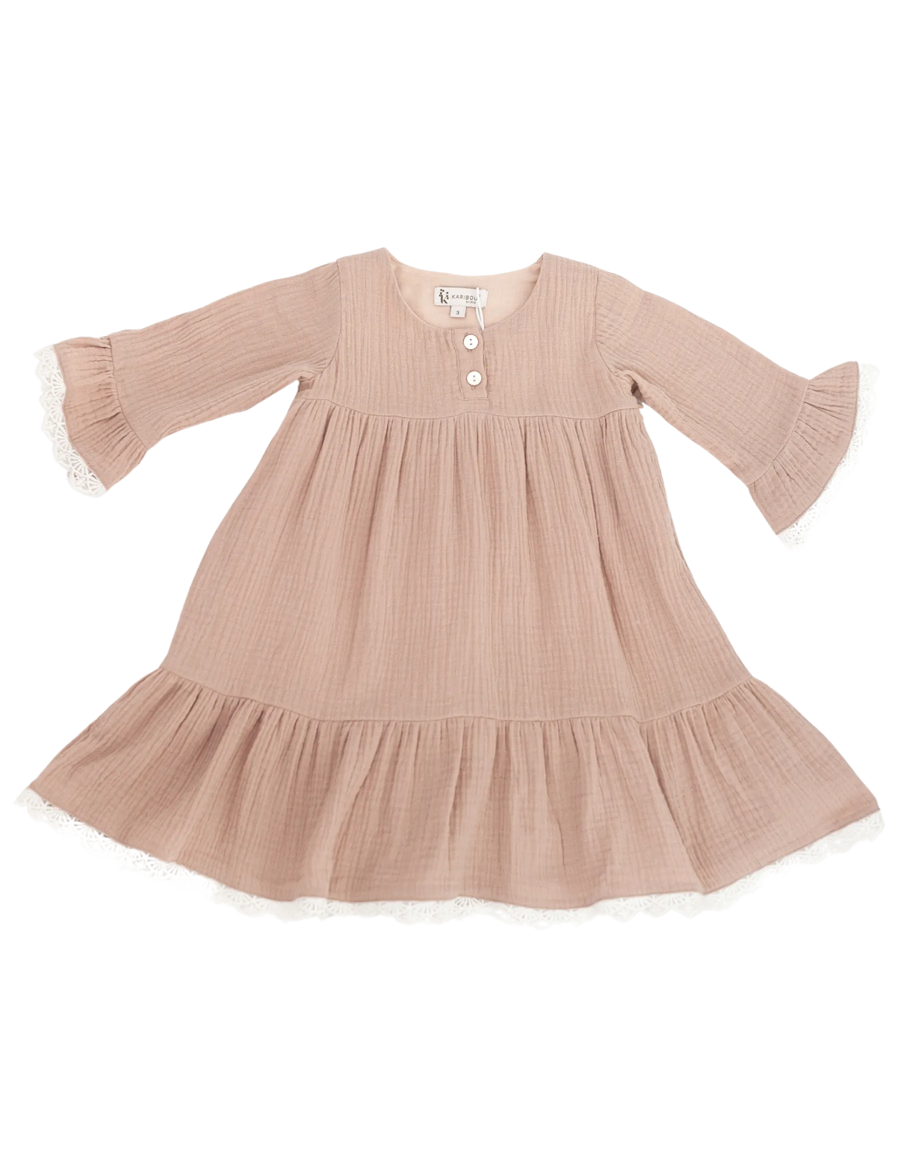 Stella Muslin Dress - Mushroom