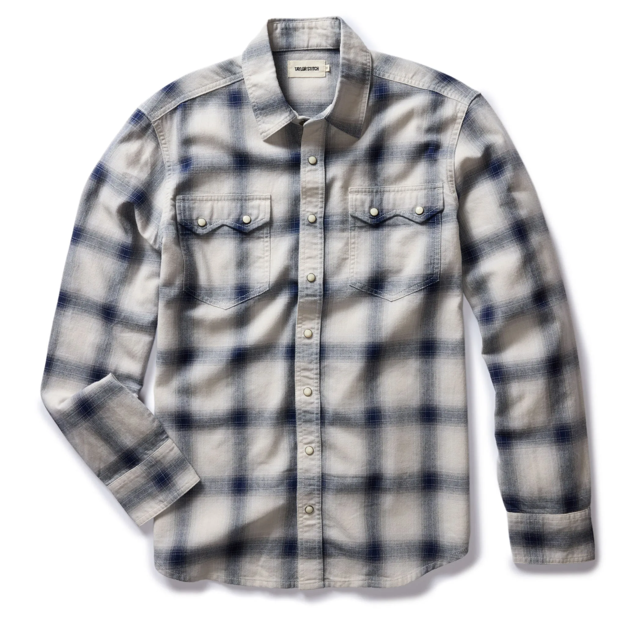 The Frontier Shirt in Indigo Shadow Plaid