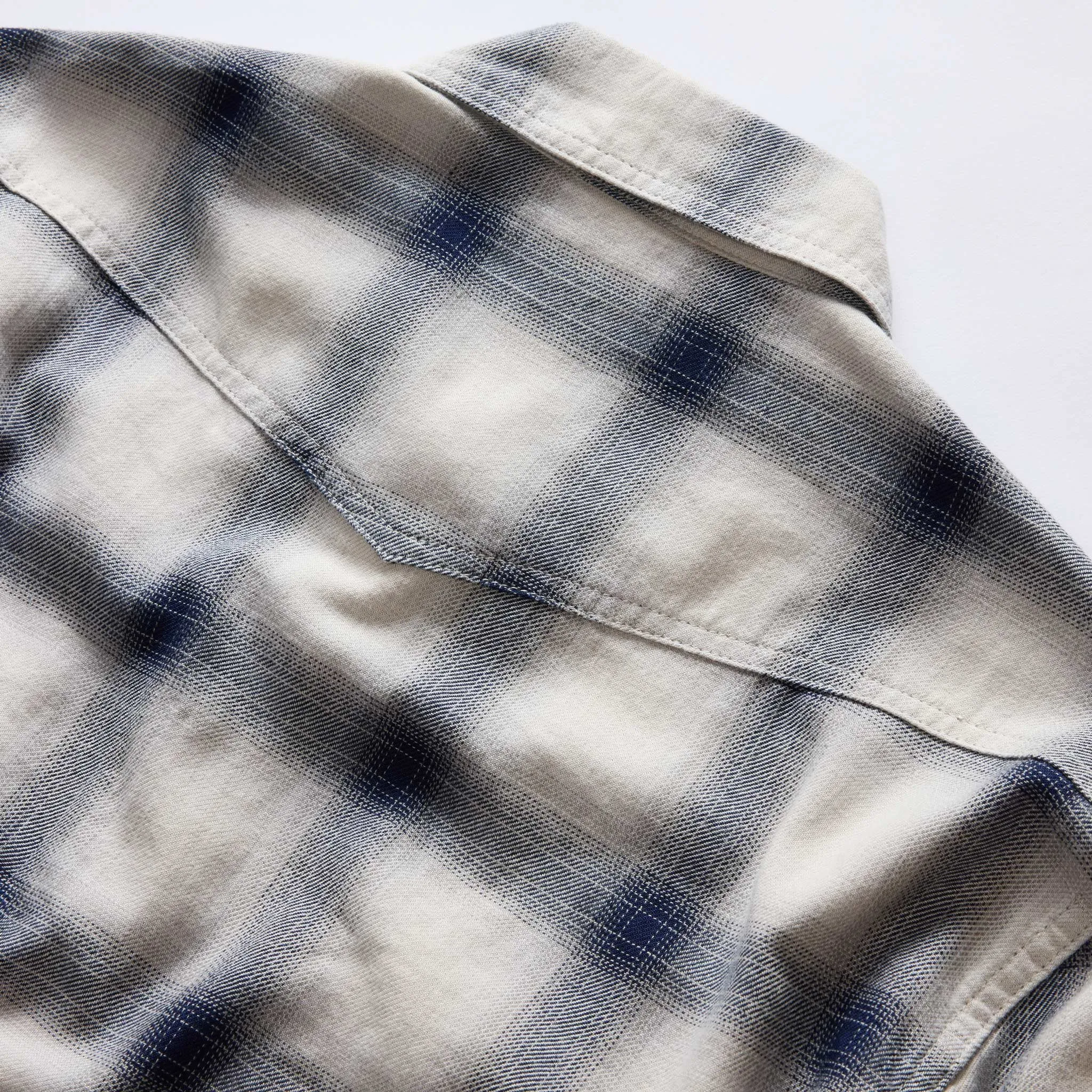 The Frontier Shirt in Indigo Shadow Plaid