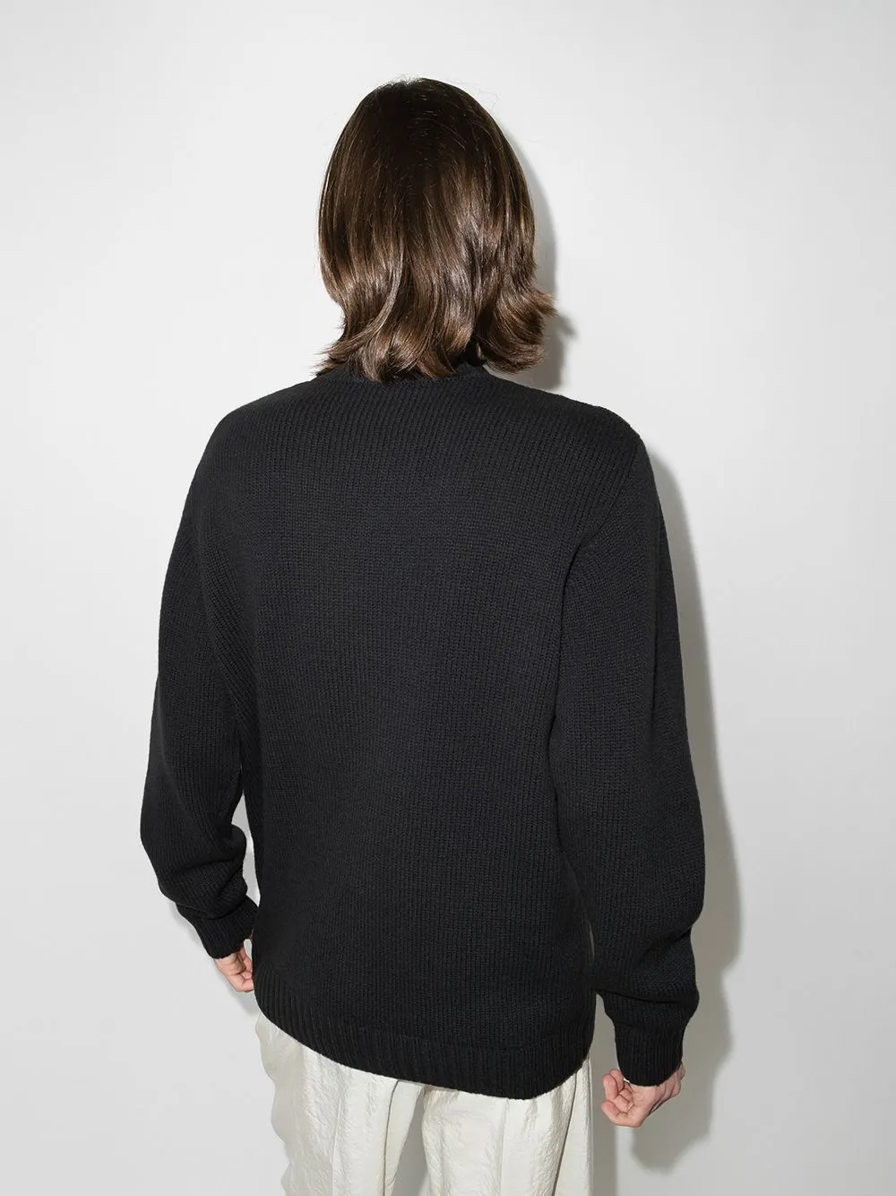 UNDERCOVER  |Crew Neck Wool U-Neck Long Sleeves Plain Sweaters