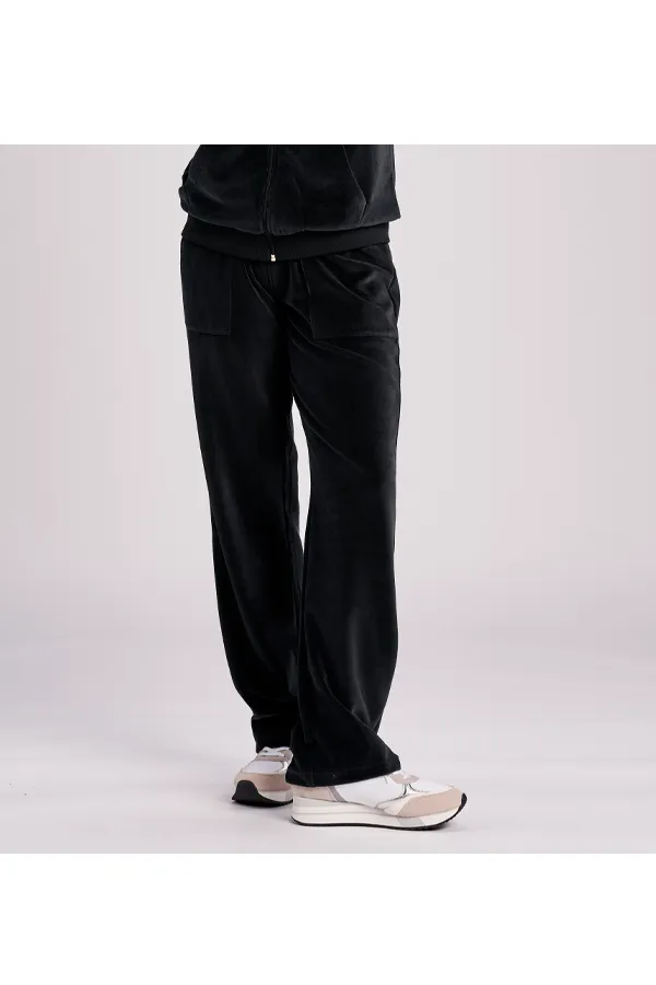 U.S. POLO ASSN. Women Velour Pants Dudi Black