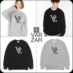 VARZAR  |Unisex Street Style Long Sleeves Cotton Sweatshirts