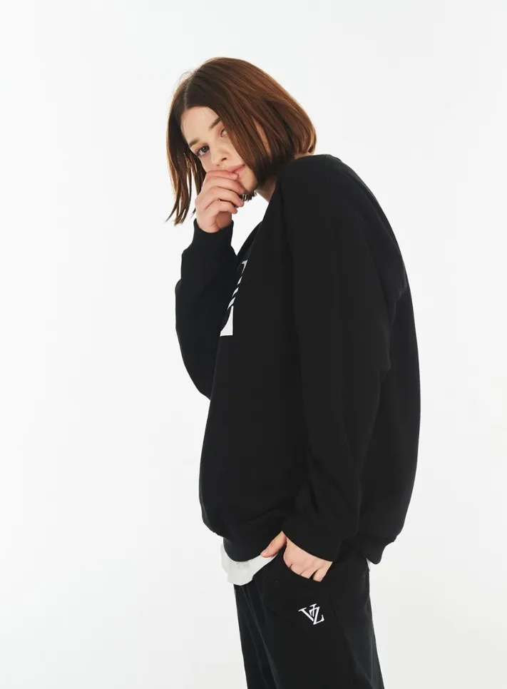 VARZAR  |Unisex Street Style Long Sleeves Cotton Sweatshirts