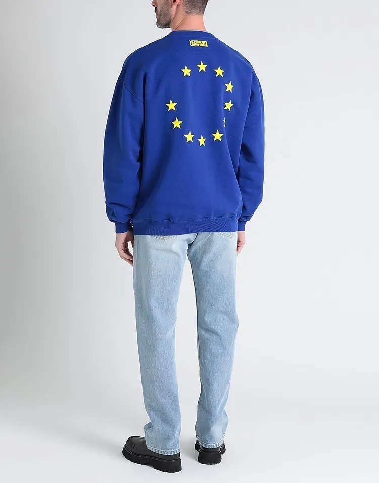 VETEMENTS  |Street Style Long Sleeves Logo Sweatshirts