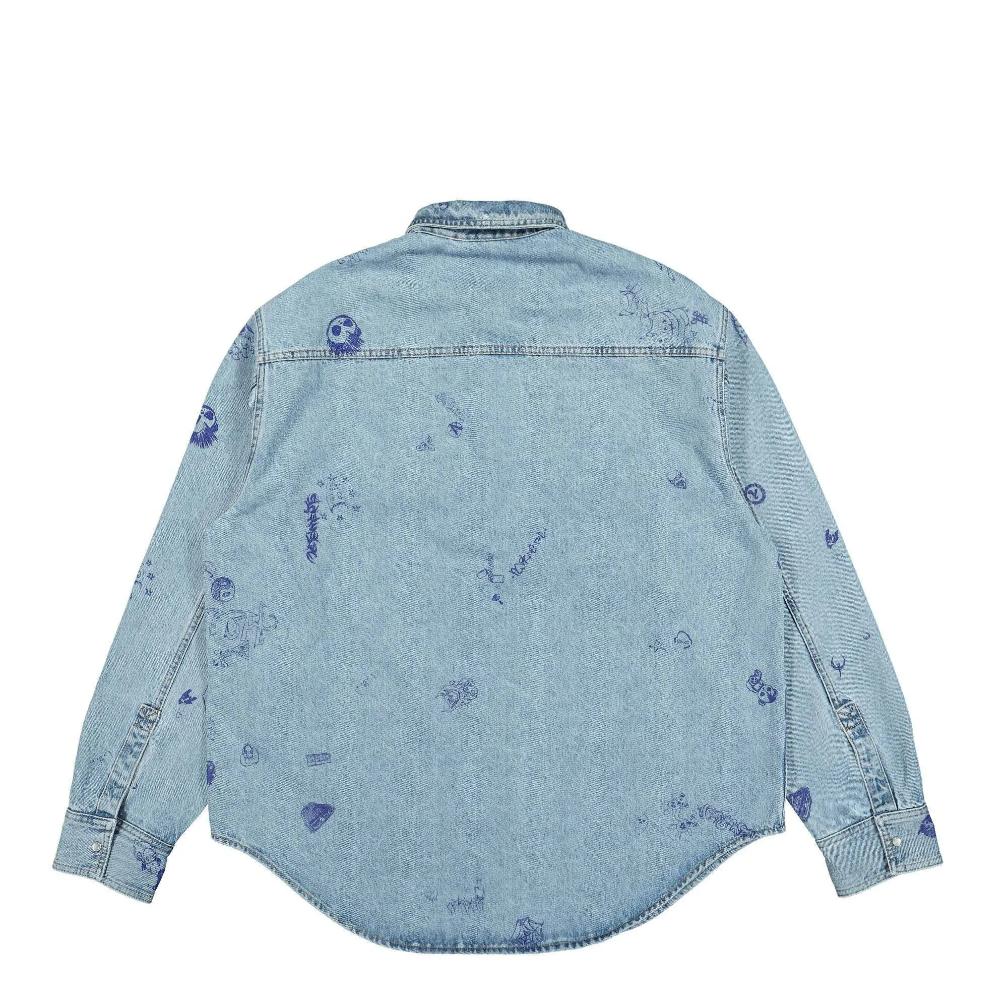 VETEMENTS  |Unisex Denim Street Style Long Sleeves Shirts