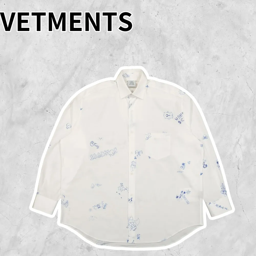 VETEMENTS  |Unisex Street Style Long Sleeves Shirts