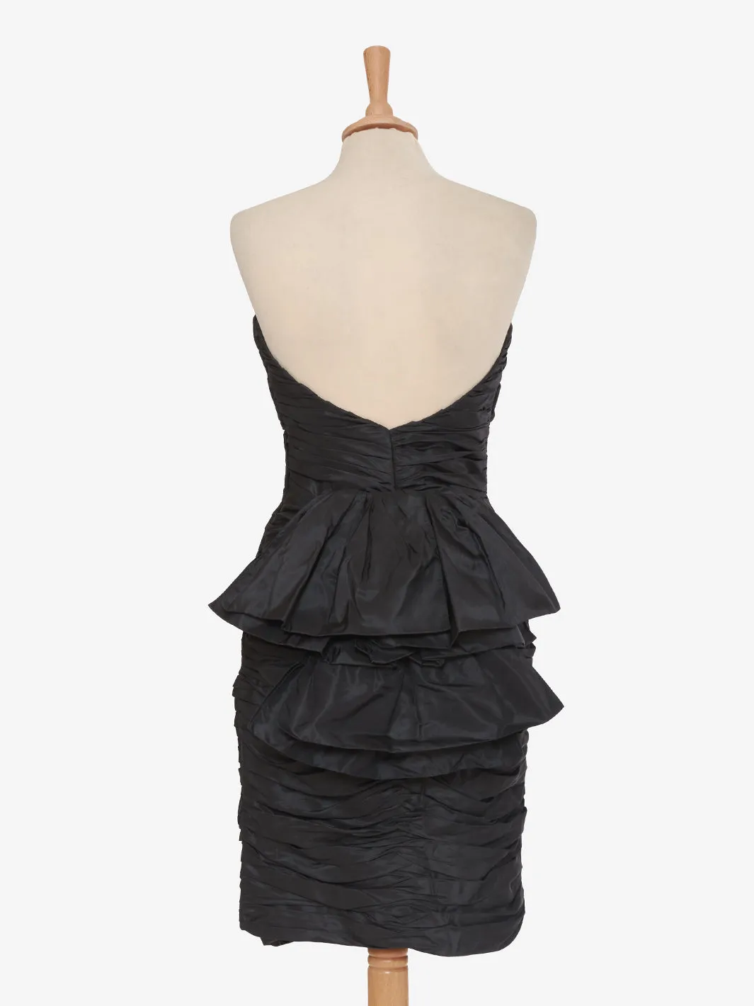 Vintage black draped dress