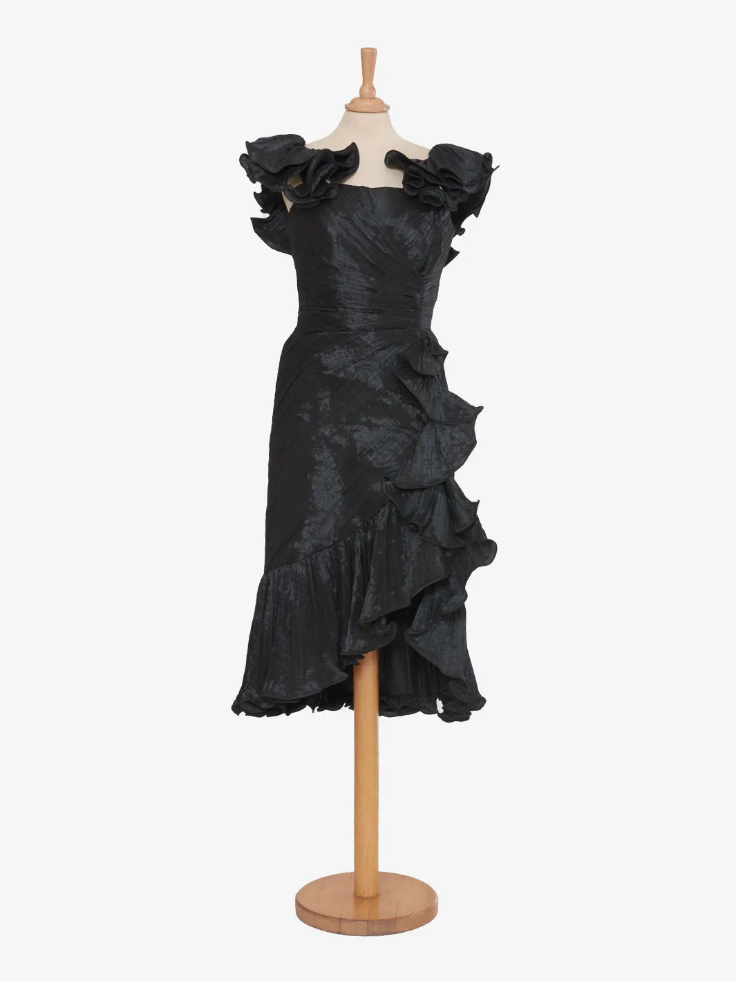 Vintage black silk dress