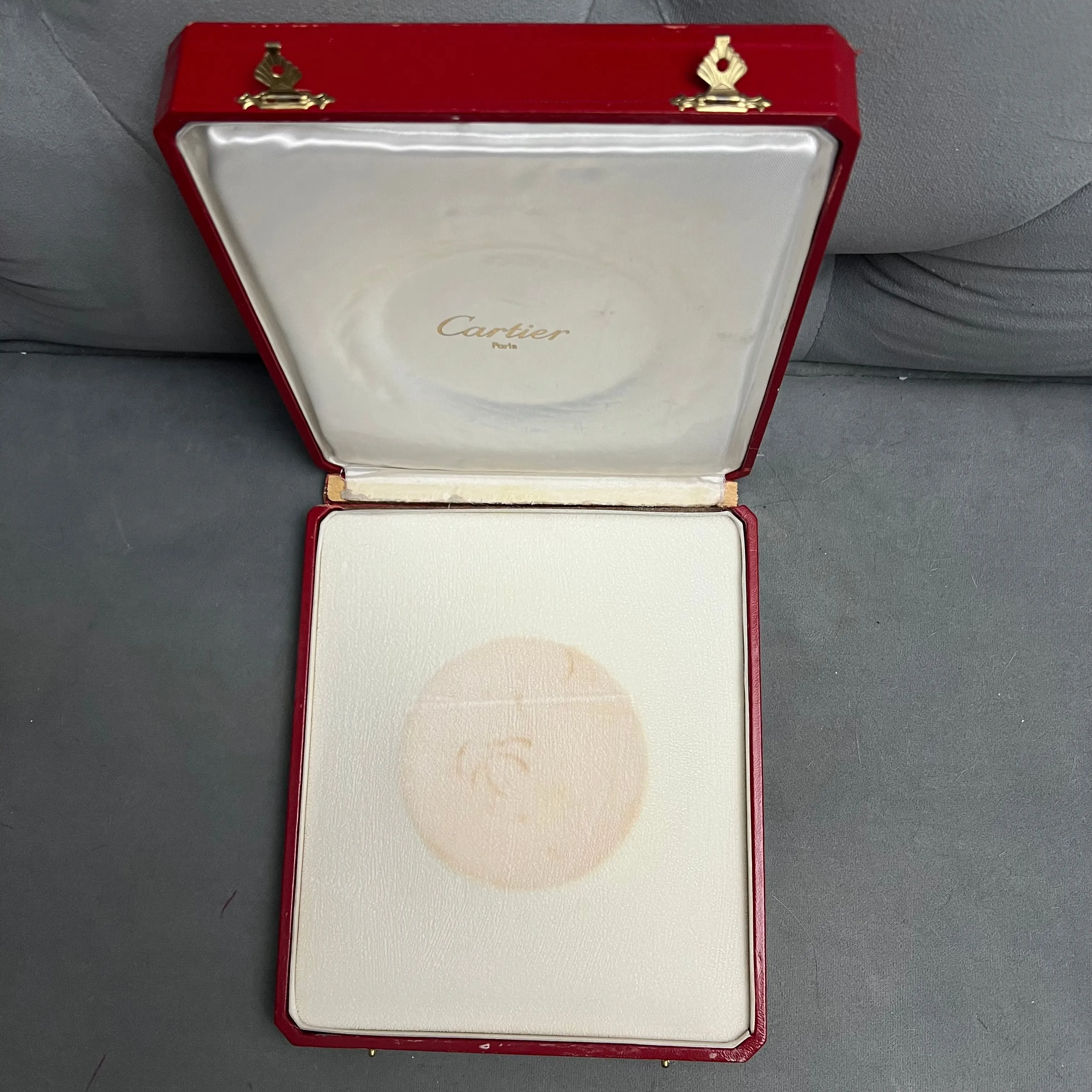 Vintage CARTIER Necklace Box 8.75x7.5x2 inches