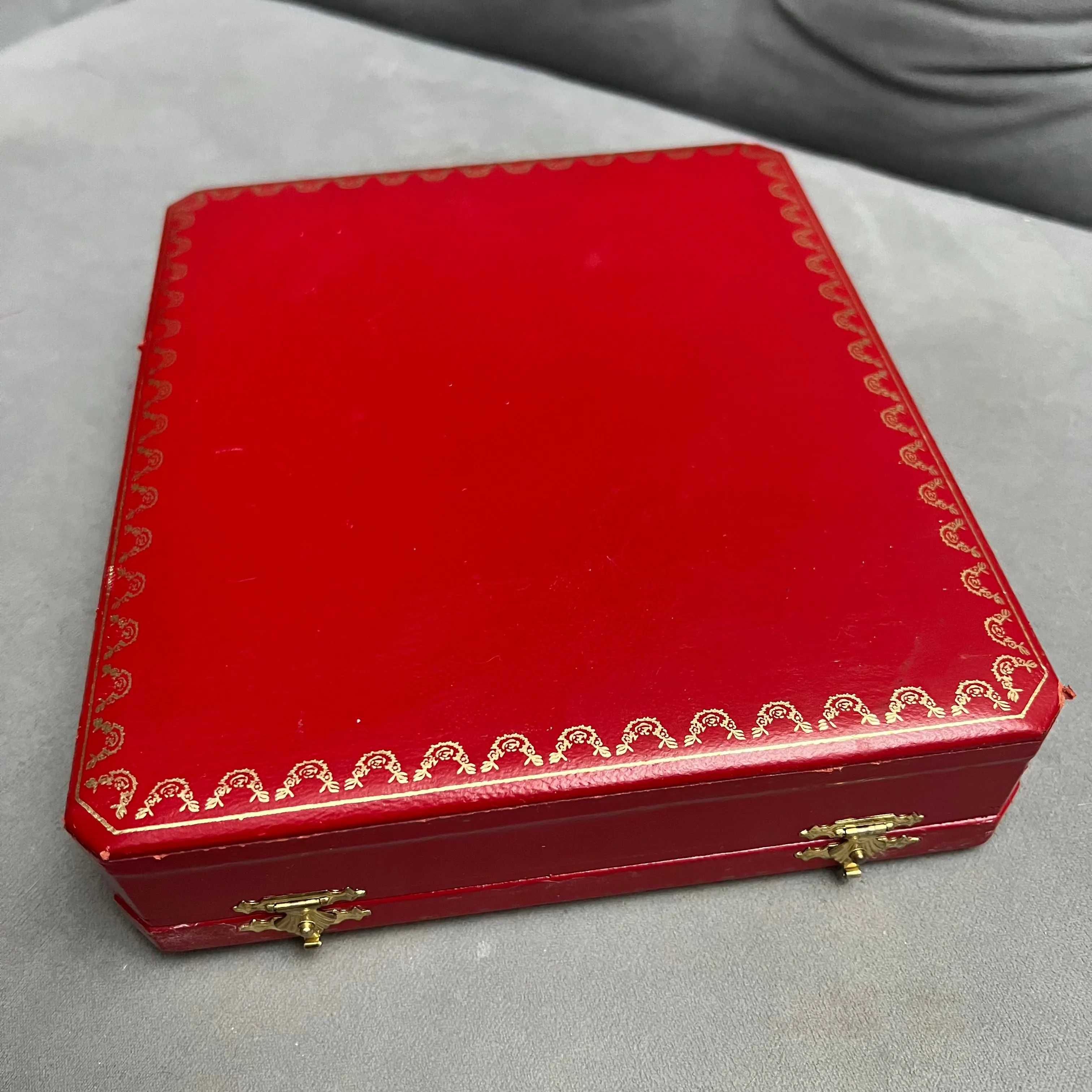 Vintage CARTIER Necklace Box 8.75x7.5x2 inches