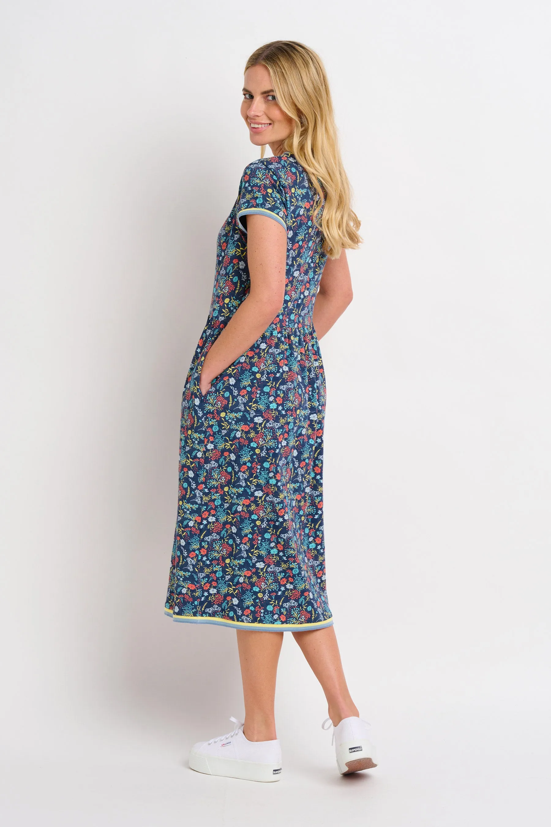 Vintage Ditsy Midi Dress