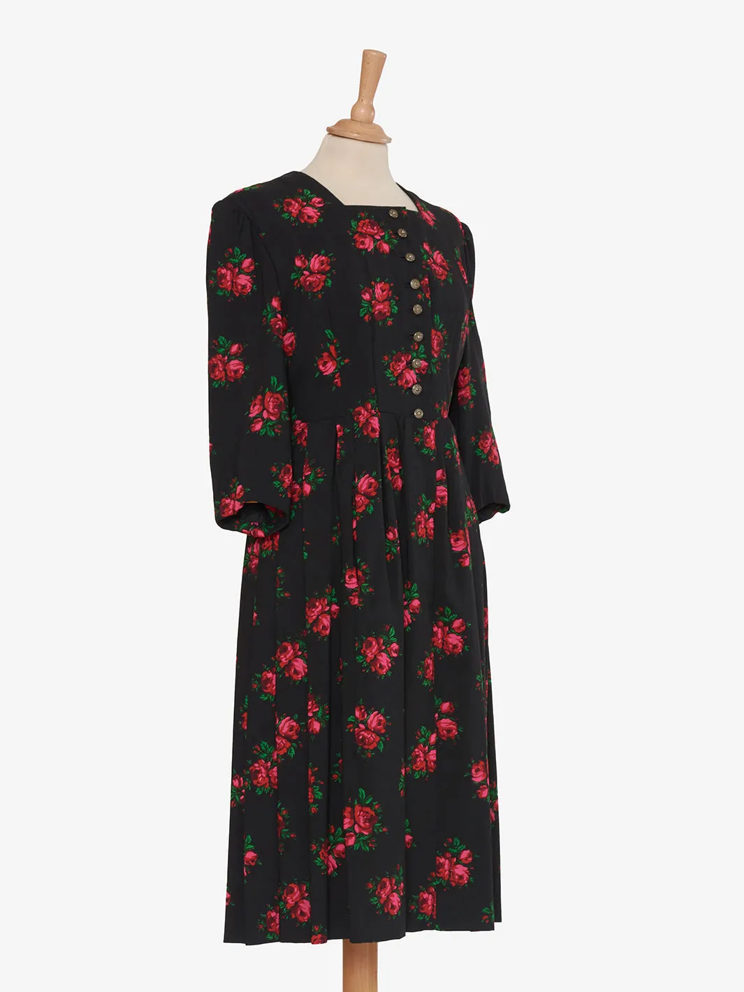 Vintage floral cotton dress