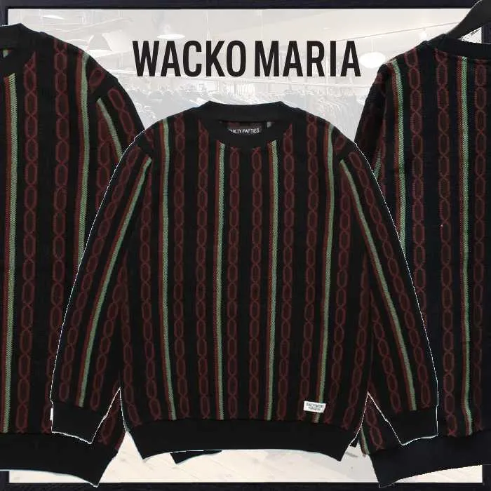 WACKO MARIA  |Street Style Long Sleeves Cotton Sweaters