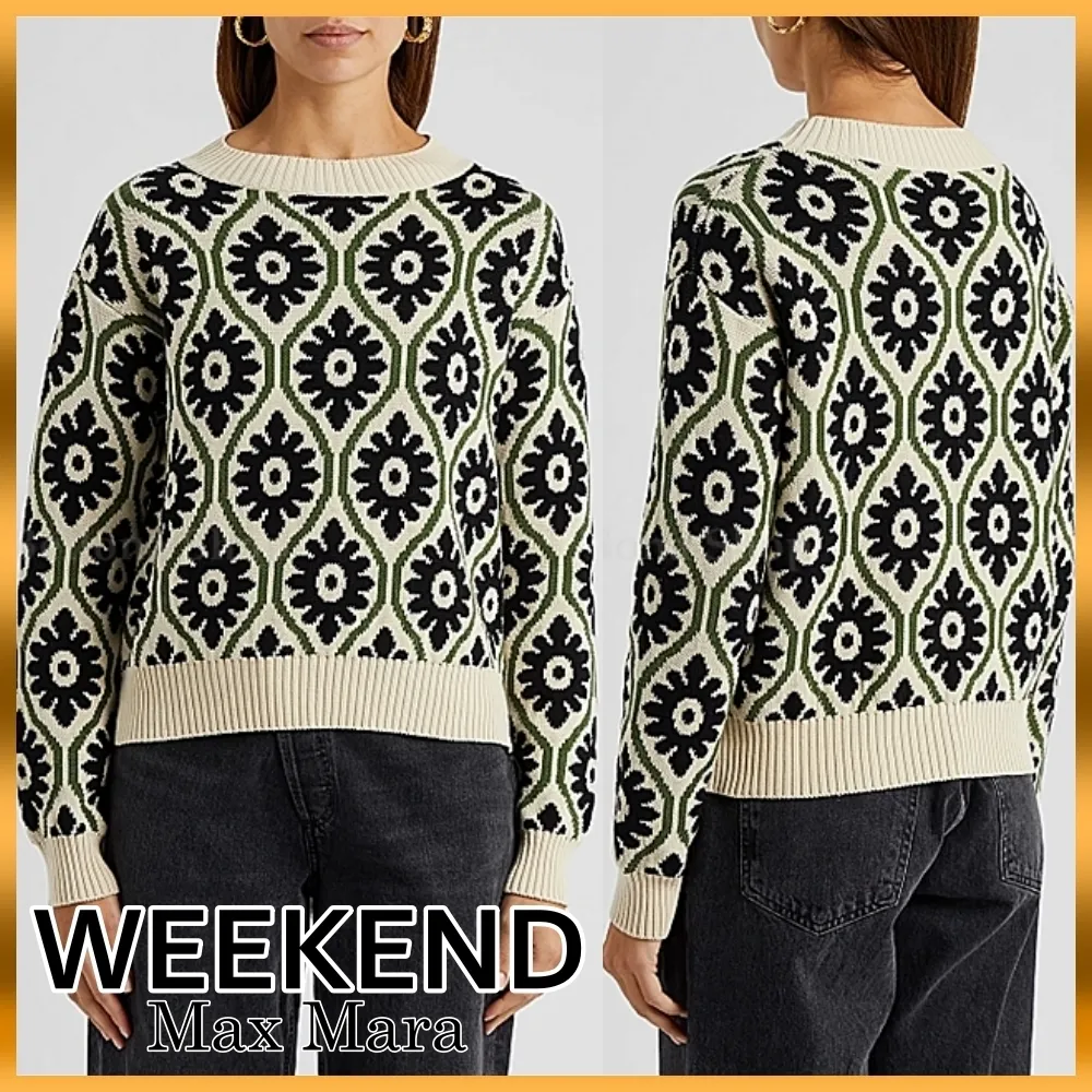 Weekend Max Mara  |Long Sleeves V-neck & Crew neck