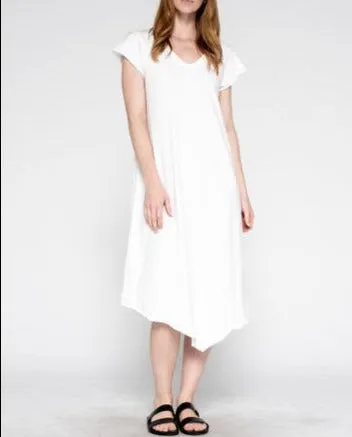 WILT Raw Soft Slanted Tee Dress