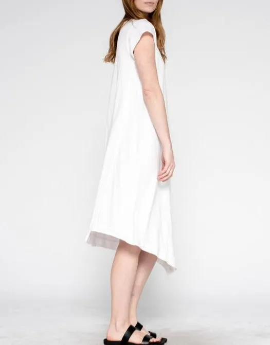 WILT Raw Soft Slanted Tee Dress