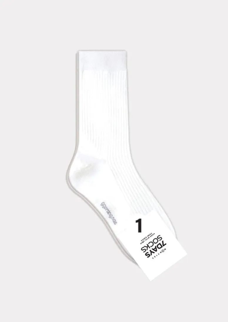 Women's Crew High Pleat Solid Socks